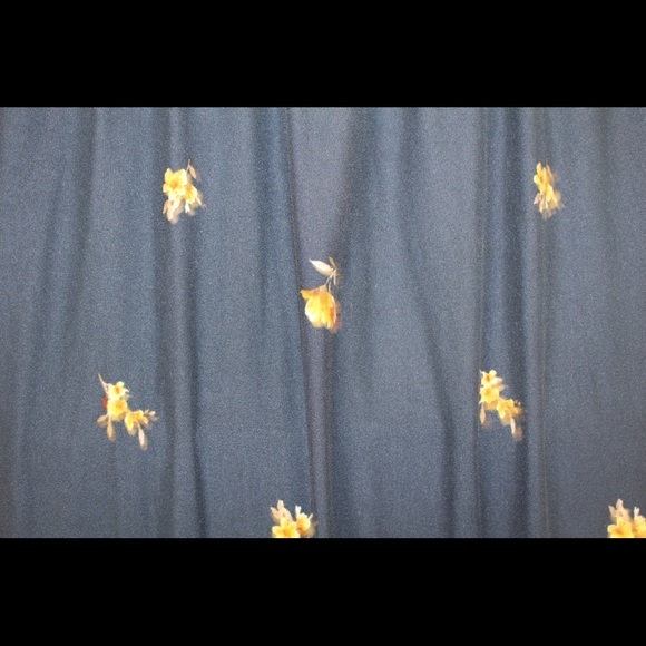 Nine Britton Sunflower Print Navy Blue Dress - Picture 4 of 5